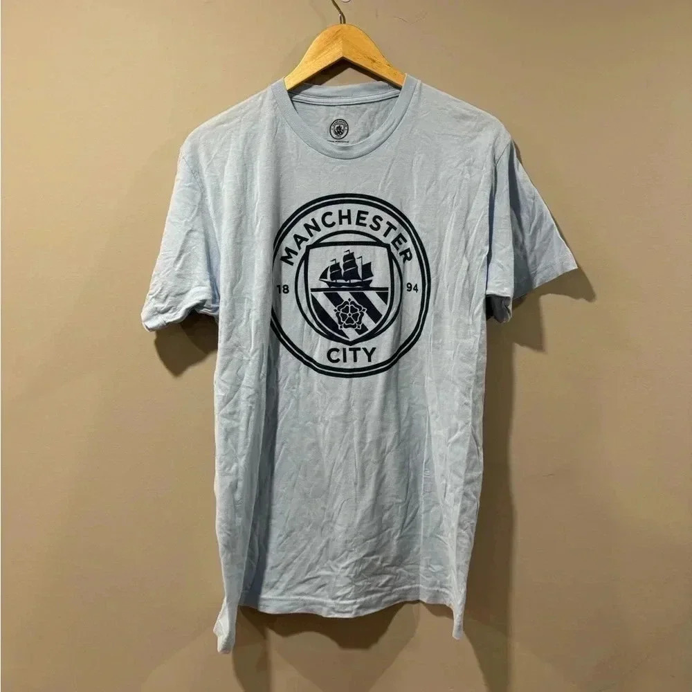 Raheem Sterling  Sky Blue Manchester City Soccer Football T-Shirt